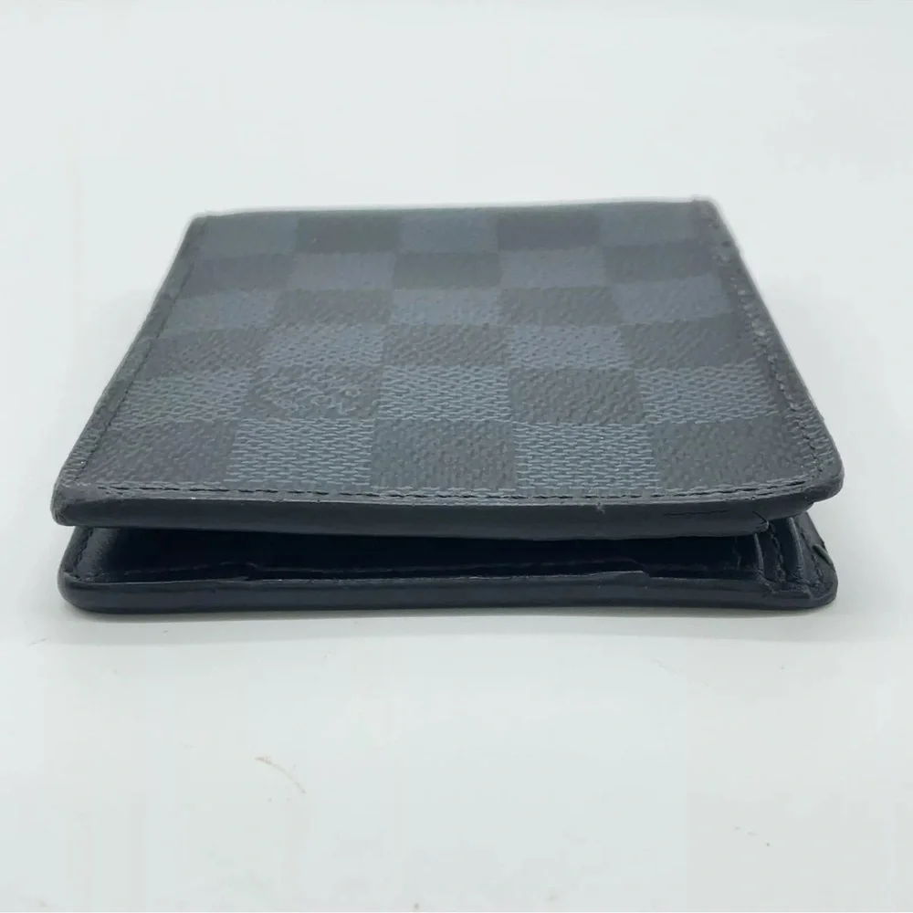 Authentic Louis Vuitton Damier Graphite Portefeuille multiple pocket W/Box